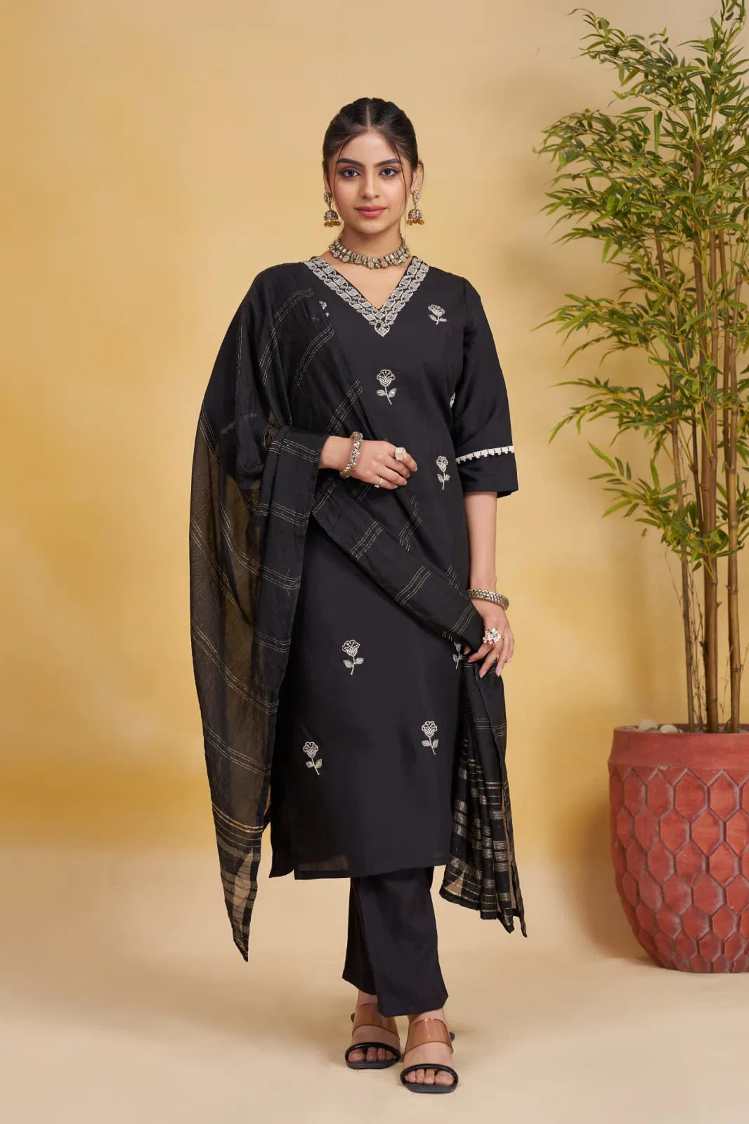 Ananta Hit By Nsf Roman Silk Kurta & Pant Dupatta Set Bulk Orders In India